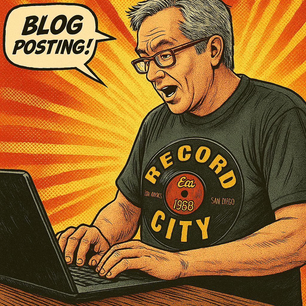 Dave blogging about record collection and music.