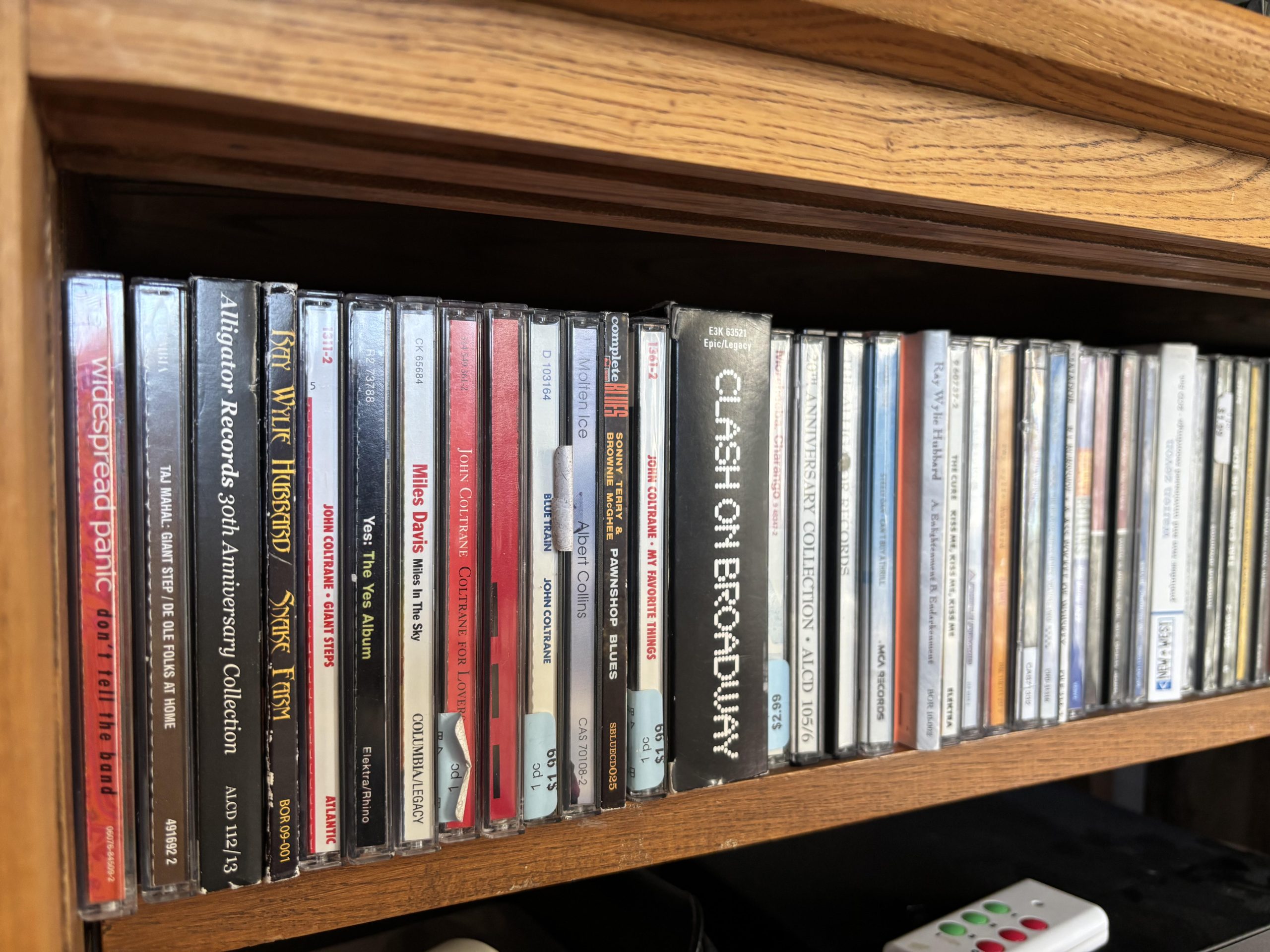 Used CDs at Invincible Vinyl record store in Denver